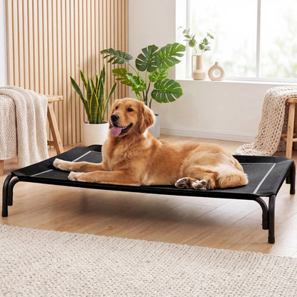 【Tiktokshopstockup】 VALUXE Elevated Dog Bed for Large Dogs, Cooling Pet Cot with Breathable Mesh & Durable Frame, Easy to Clean Raised Pet Mats for Indoor & Outdoor Home Summervibes Petlovers Outdoorfun