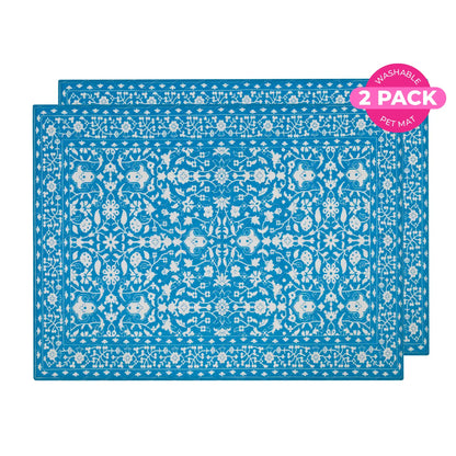 Lovewag Pets Washable Dog Pads - Set of 2, Eco-Friendly and Leak-Proof, Available in Multiple Designs: Sage Forest, Marmalade Sunshine, Moonlit Night, Rustic Terracotta, Sizes: 16" x 24", 36" x 48", and 28" x 41