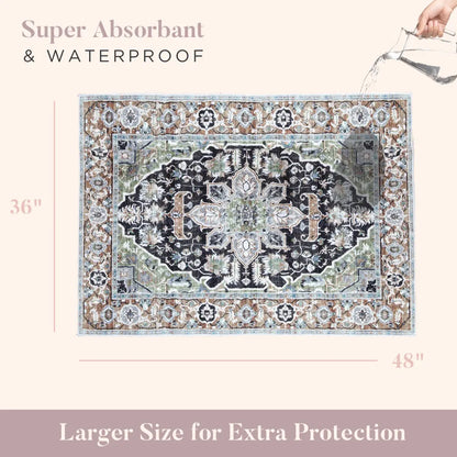 Lovewag Pets Washable Dog Pads - Set of 2, Eco-Friendly and Leak-Proof, Available in Multiple Designs: Sage Forest, Marmalade Sunshine, Moonlit Night, Rustic Terracotta, Sizes: 16" x 24", 36" x 48", and 28" x 41