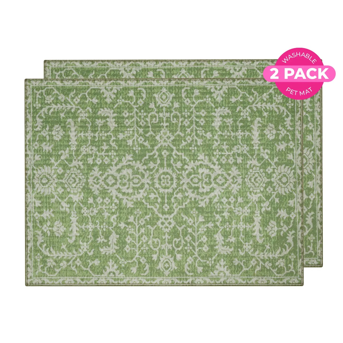 Lovewag Pets Washable Dog Pads - Set of 2, Eco-Friendly and Leak-Proof, Available in Multiple Designs: Sage Forest, Marmalade Sunshine, Moonlit Night, Rustic Terracotta, Sizes: 16" x 24", 36" x 48", and 28" x 41