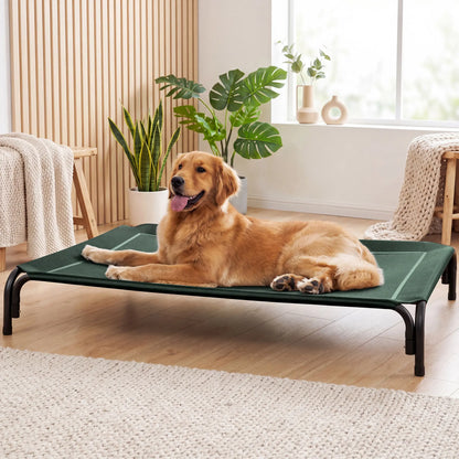 【Tiktokshopstockup】 VALUXE Elevated Dog Bed for Large Dogs, Cooling Pet Cot with Breathable Mesh & Durable Frame, Easy to Clean Raised Pet Mats for Indoor & Outdoor Home Summervibes Petlovers Outdoorfun
