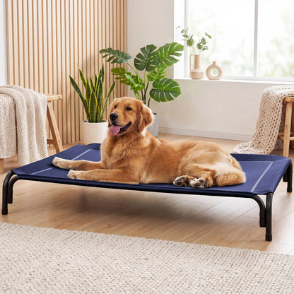 【Tiktokshopstockup】 VALUXE Elevated Dog Bed for Large Dogs, Cooling Pet Cot with Breathable Mesh & Durable Frame, Easy to Clean Raised Pet Mats for Indoor & Outdoor Home Summervibes Petlovers Outdoorfun